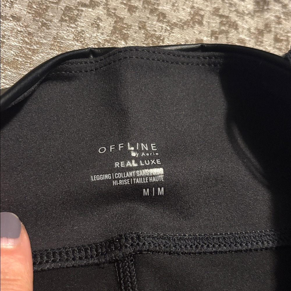 💕NWT! Aerie Black High-Rise Leggings - Picture 5 of 6